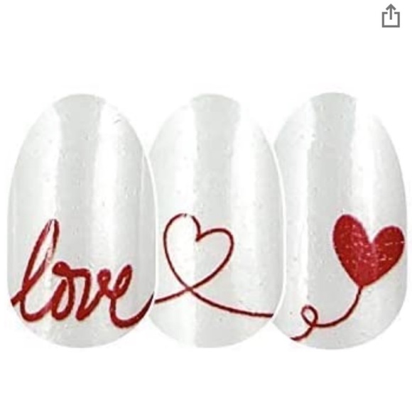 *Retired* Color Street: Love Letter | Valentine’s Day Heart Red White Sweet - Picture 14 of 15